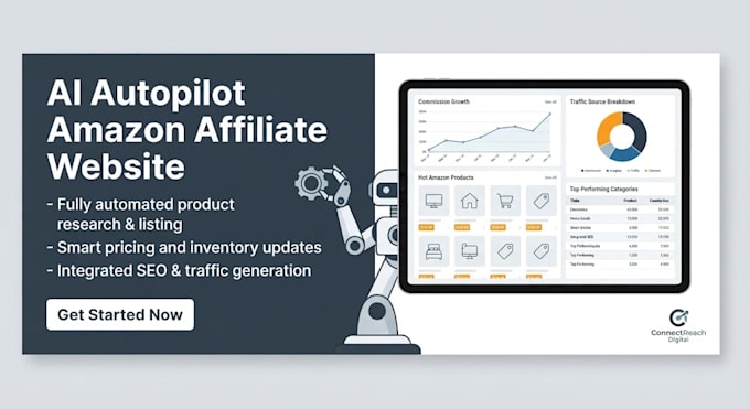 create ai autopilot amazon affiliate website and amazon storefront design
