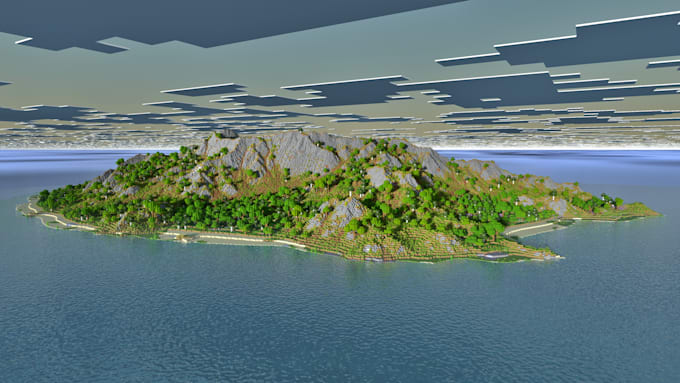 build a custom minecraft server map, terrain and survival island