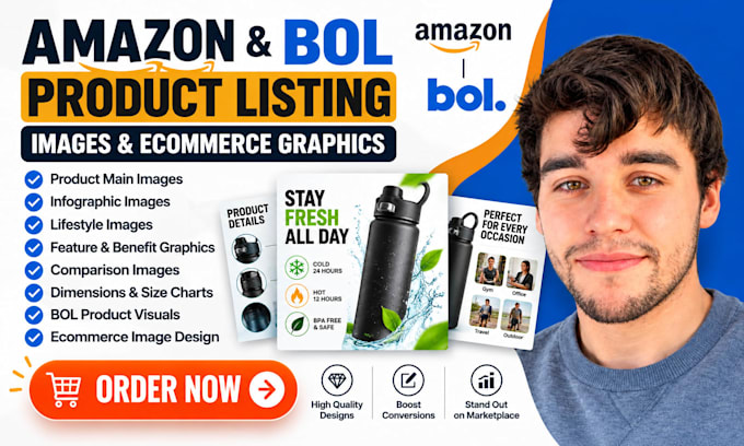 design amazon listing images bol product visuals and ecommerce graphics