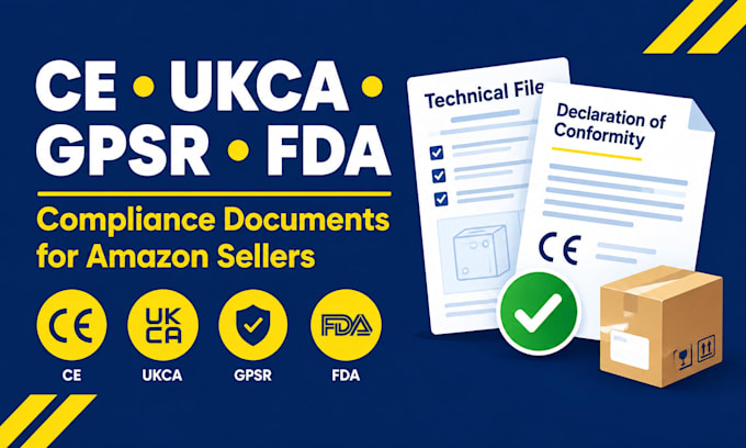 provide ce marking, ukca, fda and gpsr compliance documents for amazon