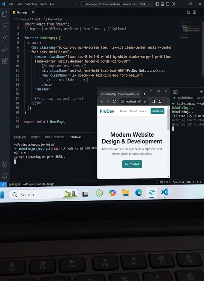 build a modern full stack web application or e commerce using node js