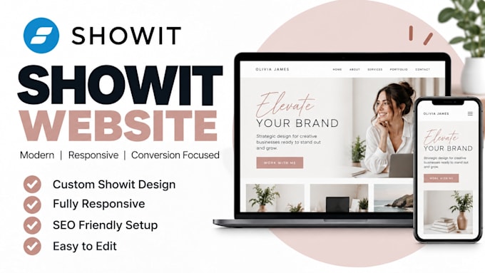 design, redesign and customize your showit website