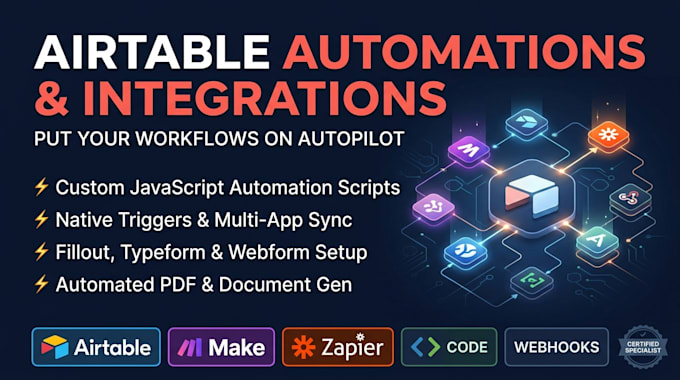 build custom airtable automations make zapier workflows