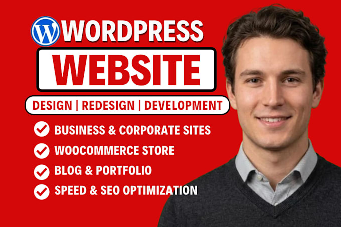 build website design, wordpress website development custom website, business web