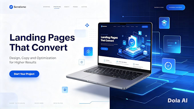 create a responsive landing page using HTML CSS and javascript