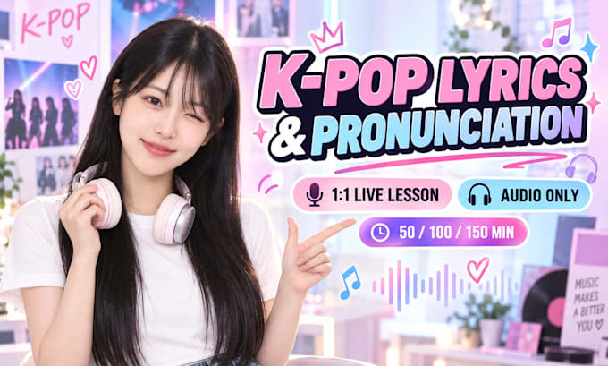 teach you k pop lyrics and pronunciation