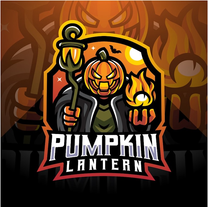design creative modern pumpkin logo