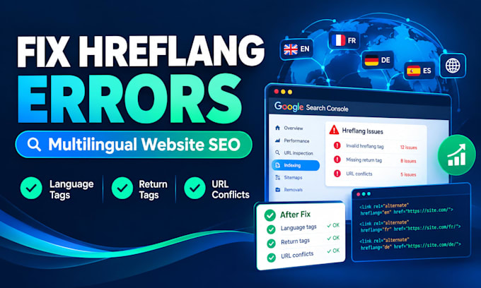fix hreflang errors on multilingual websites