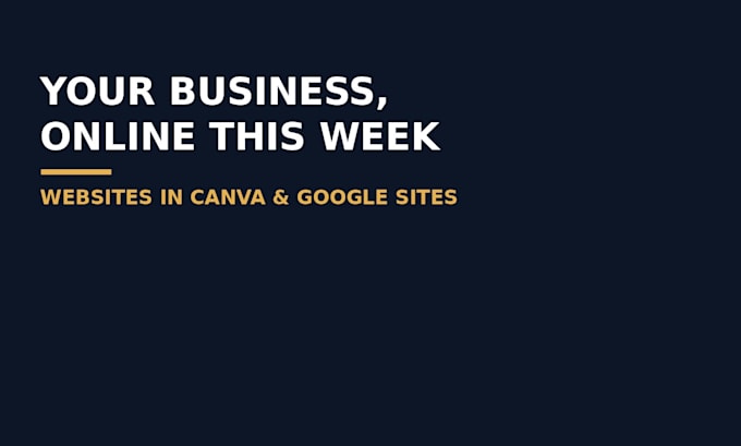 build your small business website in canva or google sites