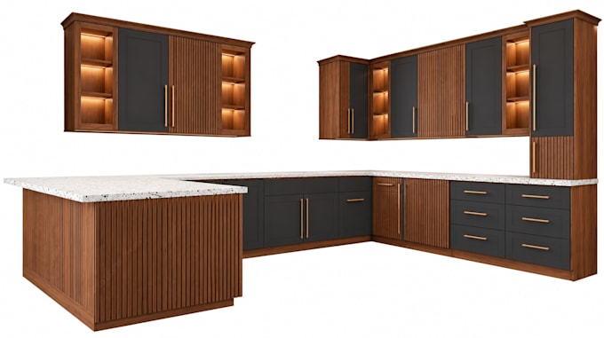 create kitchen cabinet shop drawings with cabinet