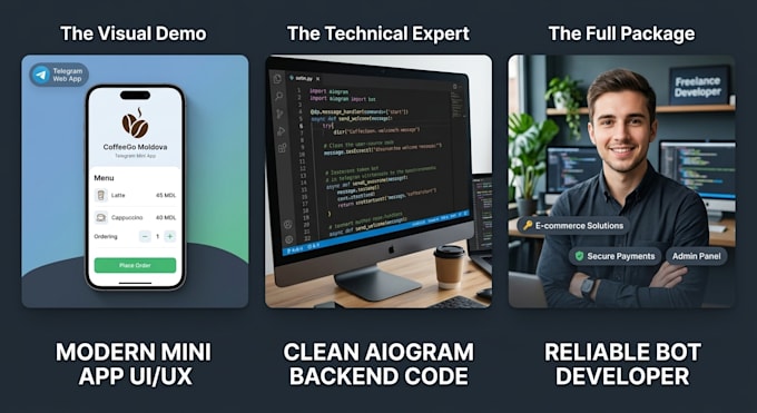 build custom telegram bots and interactive telegram mini apps
