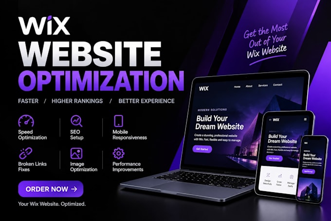 optimize wix website speed, SEO, and mobile responsiveness