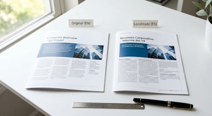 format translated adobe indesign files to match original