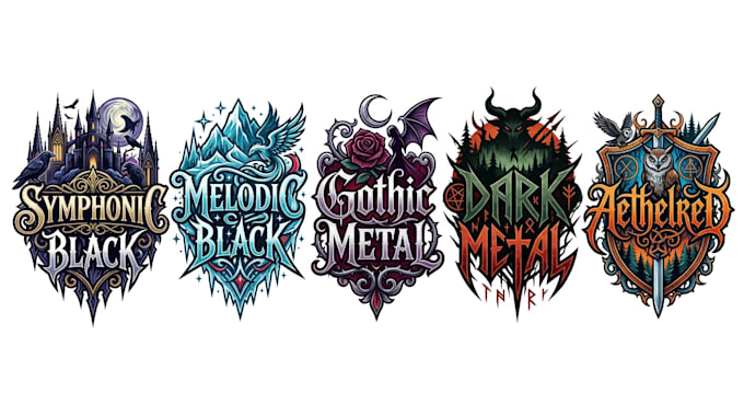 design doom metal funeral doom death doom  gothic doom logo