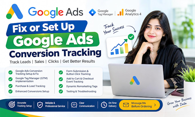 fix or setup google ads conversion tracking