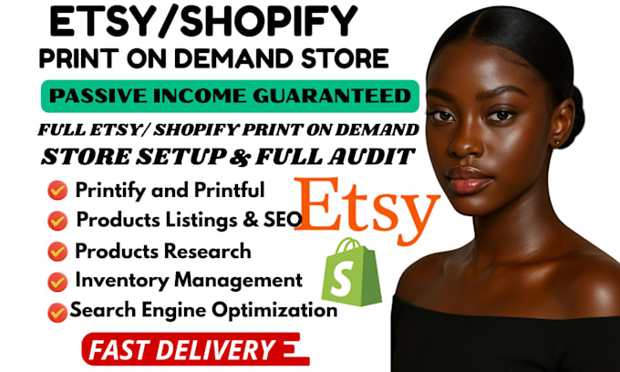 do profitable etsy shopify print on demand store printful printify integration