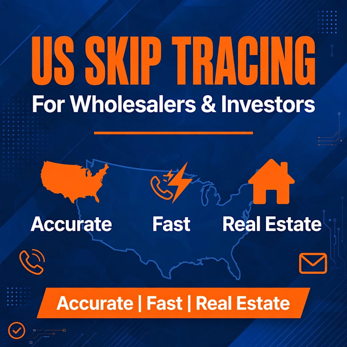 do accurate US skip tracing for real estate wholesalers