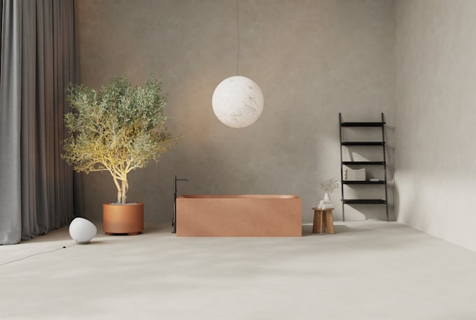 design and render minimalist luxury interiors