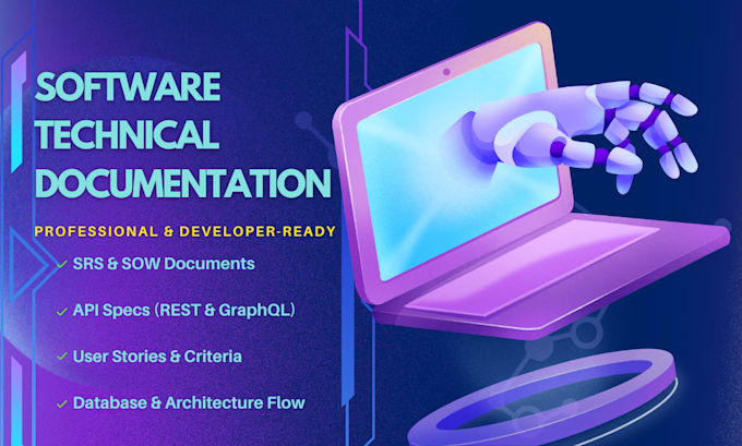 write technical documentation, srs, and API specs