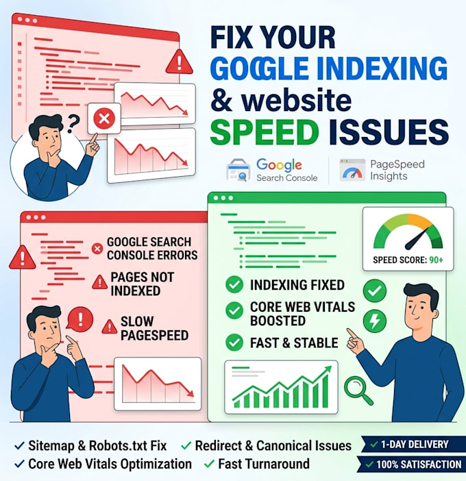 fix your google indexing and website speed issues