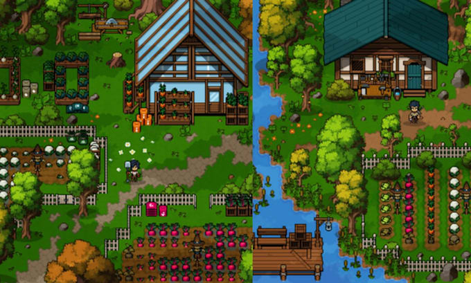 do pixel art tileset game art tilemap top down tiles rpg maker environment tiles