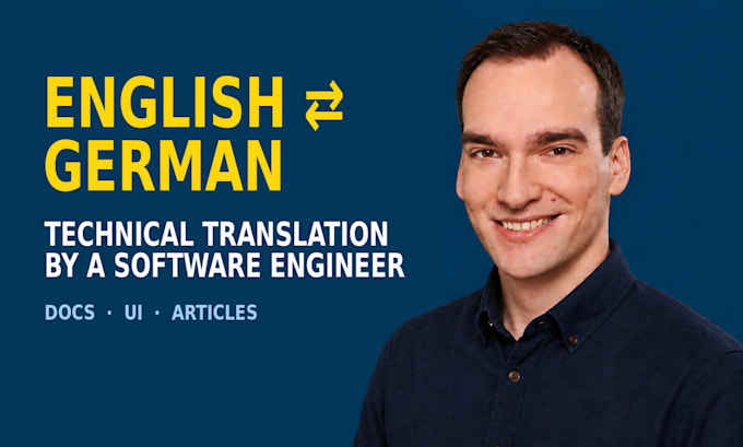 translate technical documents and software from english to german