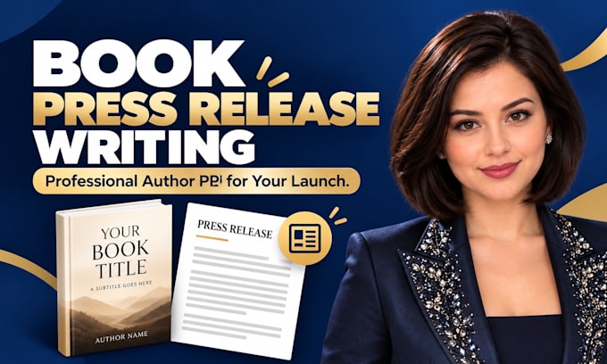 write a book press release, author pr, book launch pr, kdp press release