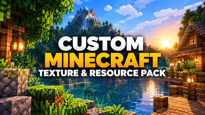create  custom minecraft texture pack or resource pack