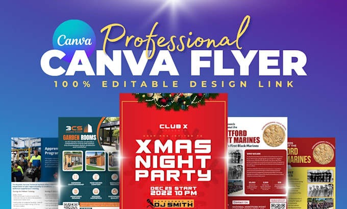 design editable canva flyer