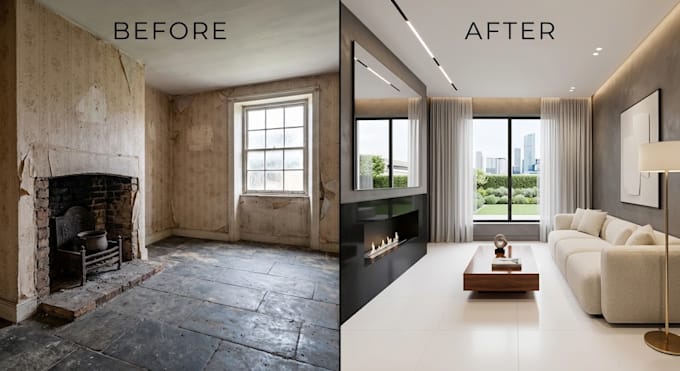 create realistic virtual staging for real estate photos