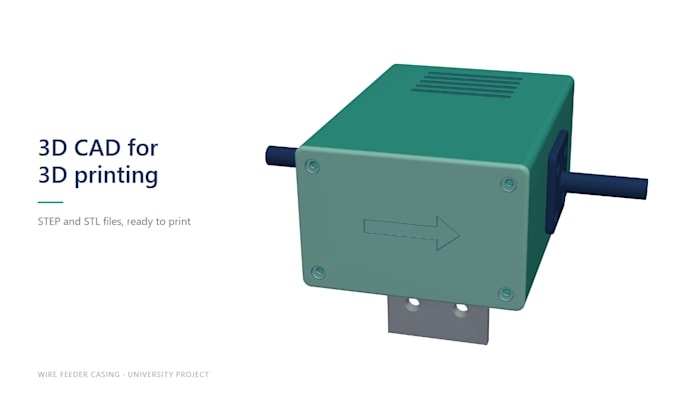 create 3d cad models and stl files for 3d printing