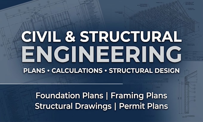 provide civil and structural engineering plans calculations and design