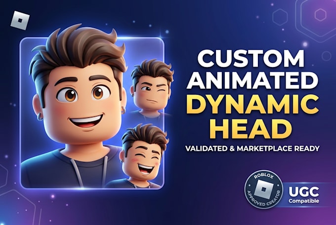 do validated animated roblox dynamic head, custom head, head