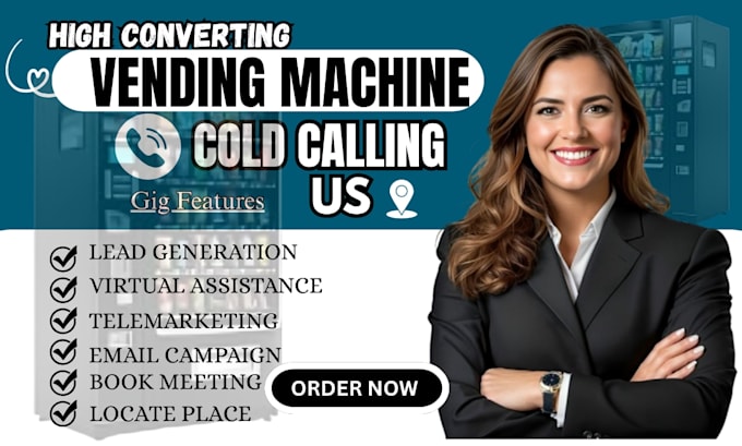 be your professional coldcaller for vending machine locator and placement