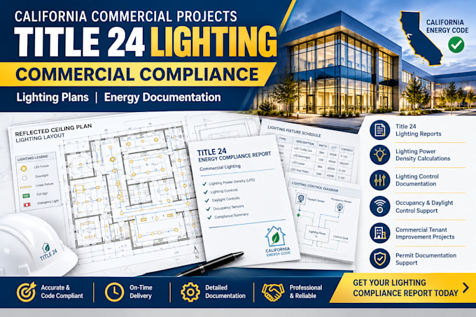 title 24 commercial lighting compliance reports