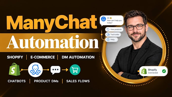 build a shopify manychat chatbot for ecommerce dm automation