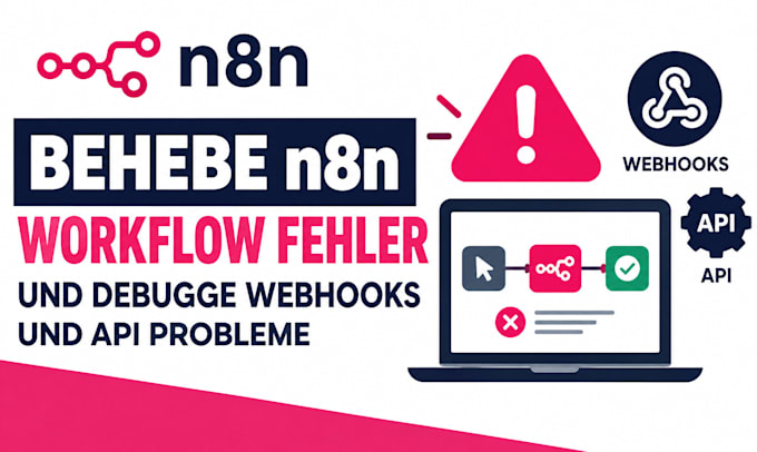 behebe n8n workflow fehler und debugge webhooks und api probleme