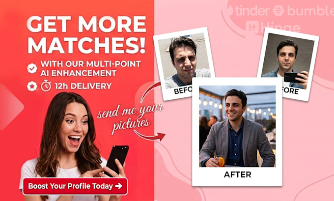 create realistic ai photos for tinder, hinge and dating profile