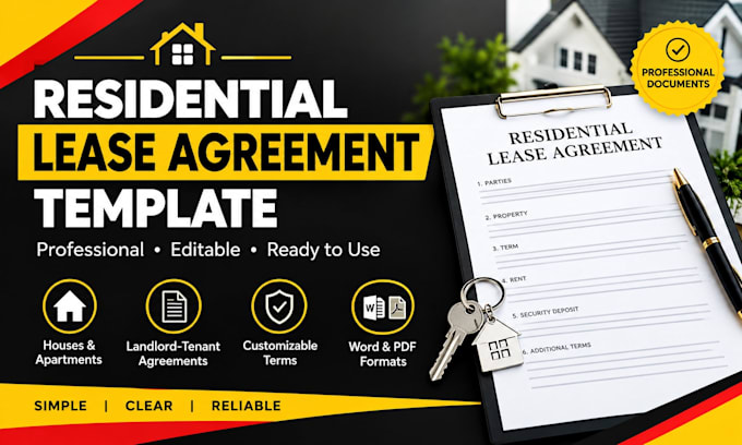 draft a residential lease agreement template