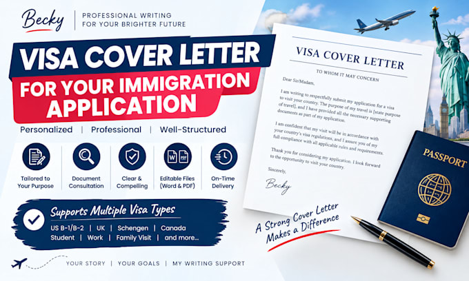 write a compelling visa cover letter for your immigration application