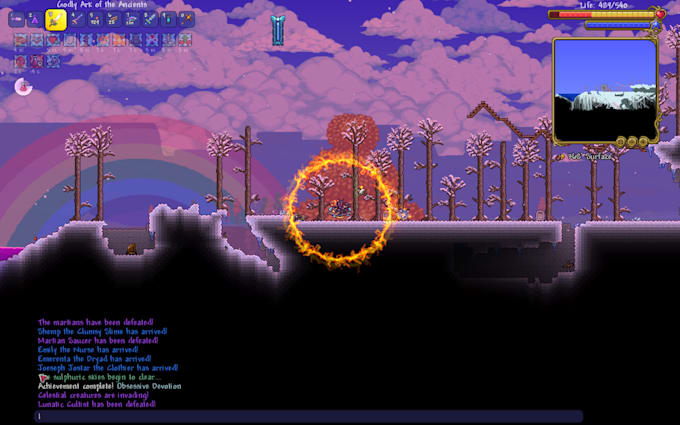 create fix custom minecraft or terraria mod with weapons, items, bosses, modpack