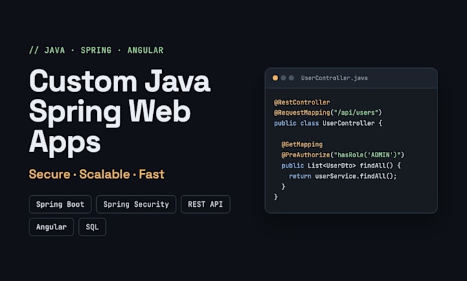 build a secure web app with java spring boot and angular