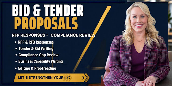write a persuasive rfp response and tender proposal
