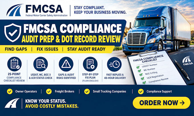 do fmcsa compliance audit prep and dot record review