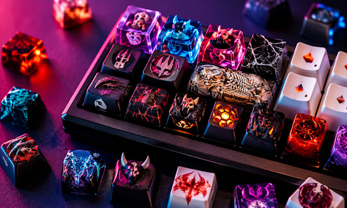create unique 3d printed keycap designs for your mechanical keyboard
