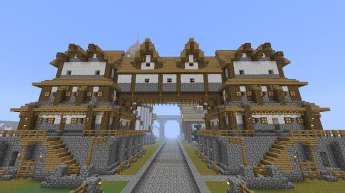 minecraft builder, build minecraft castle, spawn map, house, villages