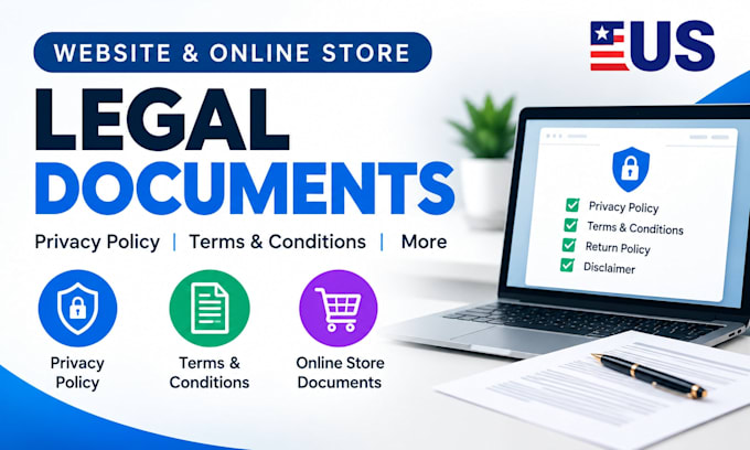 draft privacy policies, website terms, and online store legal documents