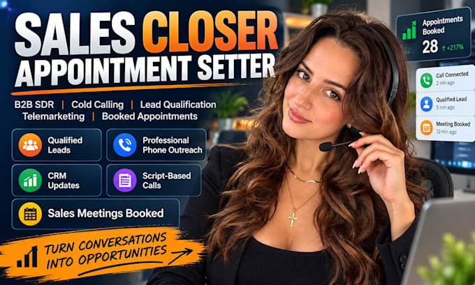 be your sales closer sales representative appointment setter b2b sales sdr