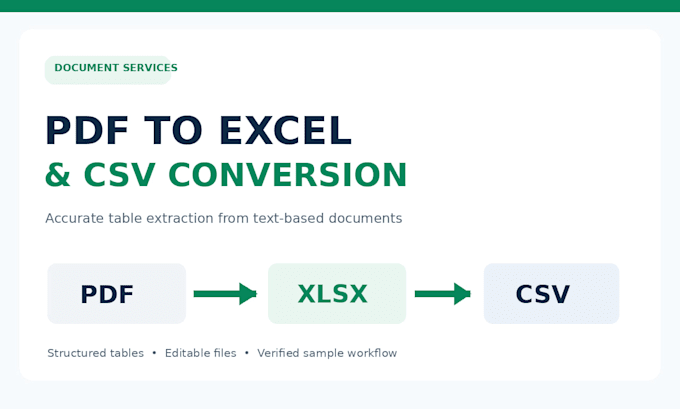 extract PDF tables and convert them to excel or CSV