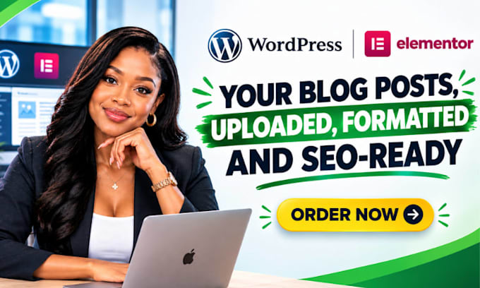 upload and format blog post in wordpress with elementor SEO